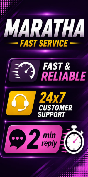 Maratha Fast Service Banner